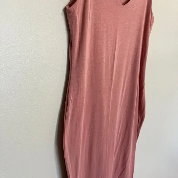 Final Touch Dusty Pink Rayon Mood Spaghetti Strap  Slip Dress Size Medium - Picture 2 of 5